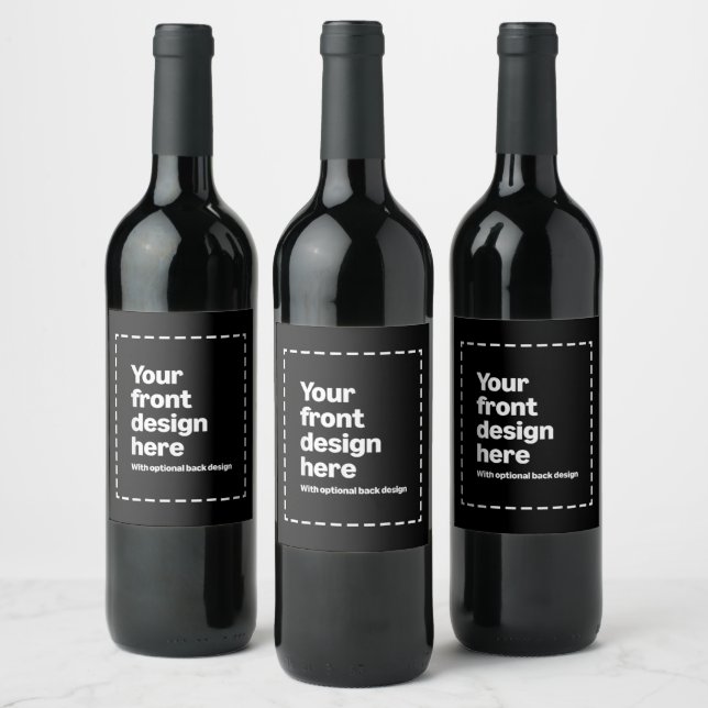 Din Design Här Vinflaska Etikett (Flaskor)