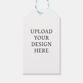 Din designs uppladdning swing favor presentetikett