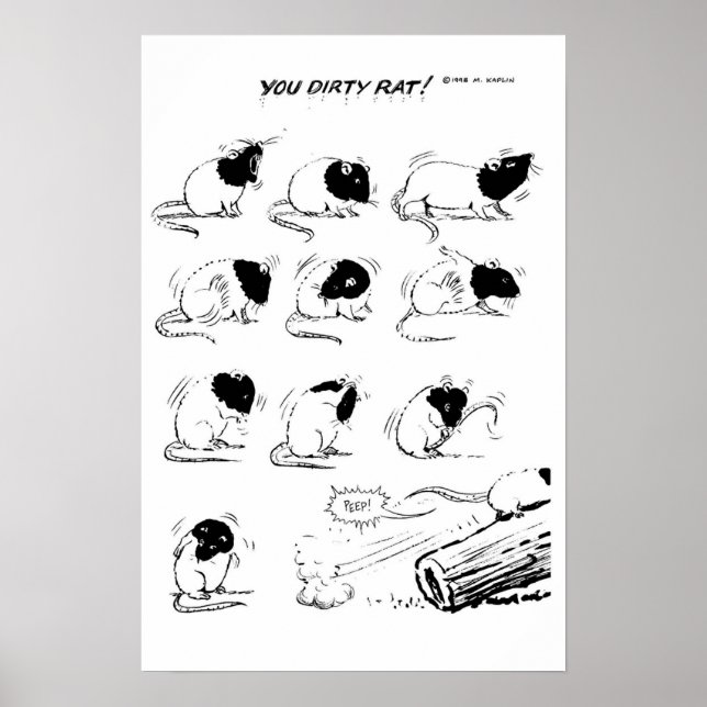 Din Dirty Råtta! Poster (Framsidan)