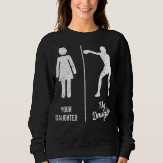 Din dotter min dotter Boxing Parents Boxer Tjock T Shirt