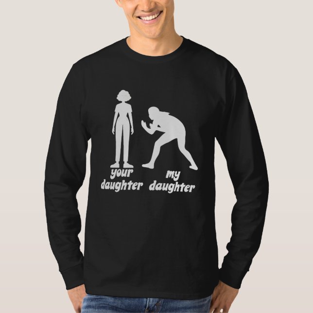din dotter min dotter brottnings outfit älskar kra t shirt (Framsida)