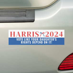 Din dotters Höger beror på den Harris 2024 Bildekal