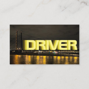 Din drivrutin som drivrutin i taxi visitkort