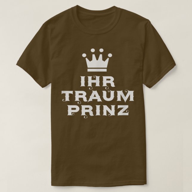 Din drömprins prinsessa prinsessa-partner t shirt (Design framsida)