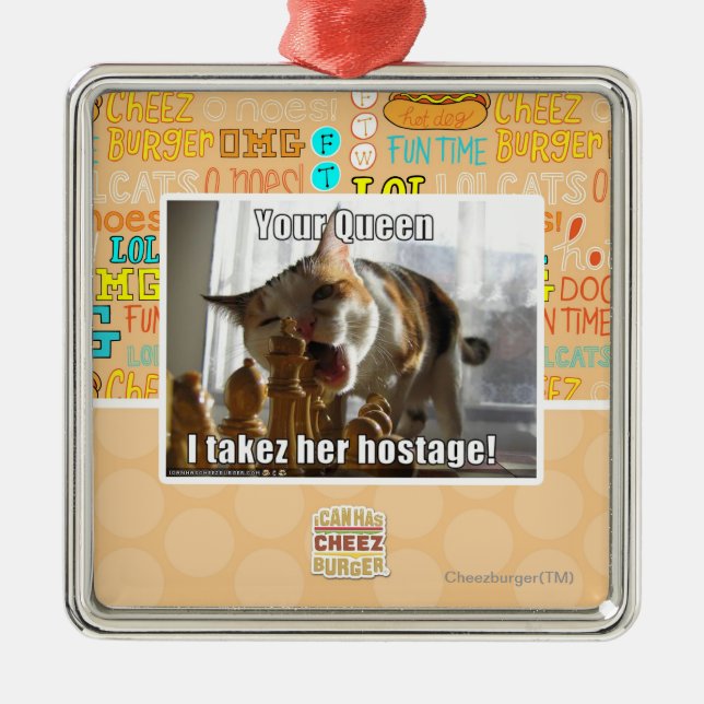 Din drottning, I-takez henne gisslan Julgransprydnad Metall (Framsidan)