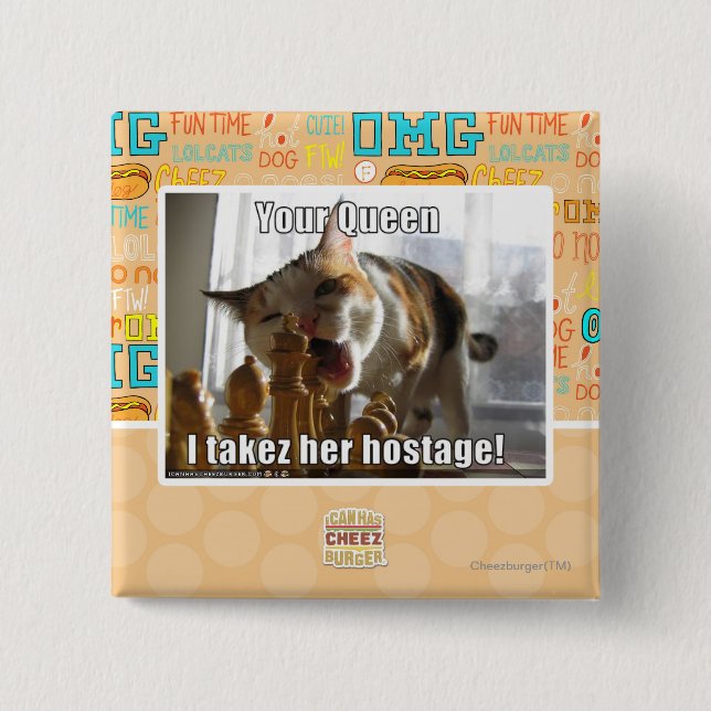 Din drottning, I-takez henne gisslan Knapp (Framsida)