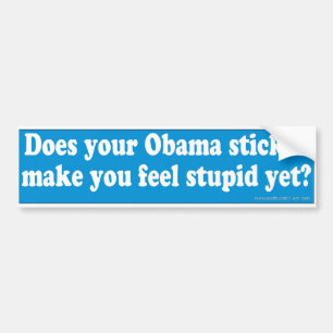 Din dumma Obama klistermärke