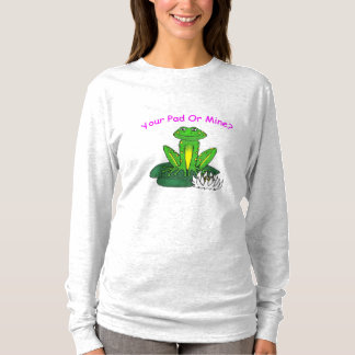 Din dyn eller min? Kvinnors ljusgrå långärmad tröj T Shirt