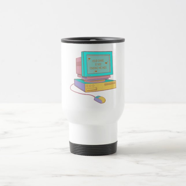 Din E-post Hittar Mig Inte Roligt Retro Resemugg (Center)
