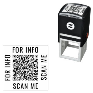Din egen Anpassningsbar QR-kod för självinchecknin Självfärgande Stämpel