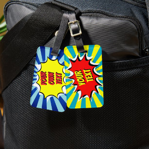 Din egen anpassningsbar-tecknad-bagagetagg bagagebricka