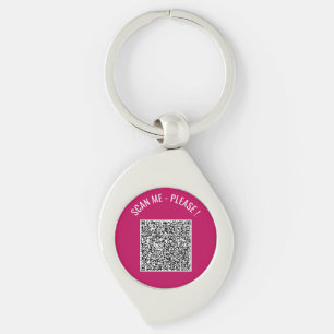Din egen design Skanna Info QR-kod Nyckelring