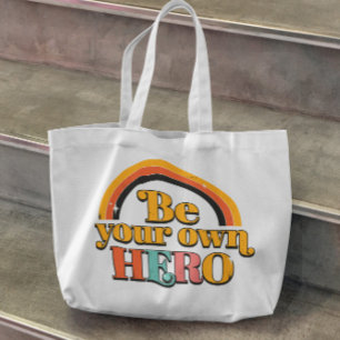 Din egen Hero Tote-bag Tygkasse