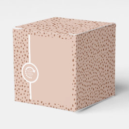 DIN EGEN LOGO Boho Beige & Bruna Prickar Favoritlå Presentaskar