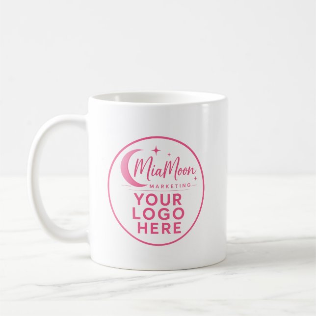 DIN EGEN LOGO KAFFEKOPP (Personalisera den) (Vänster)