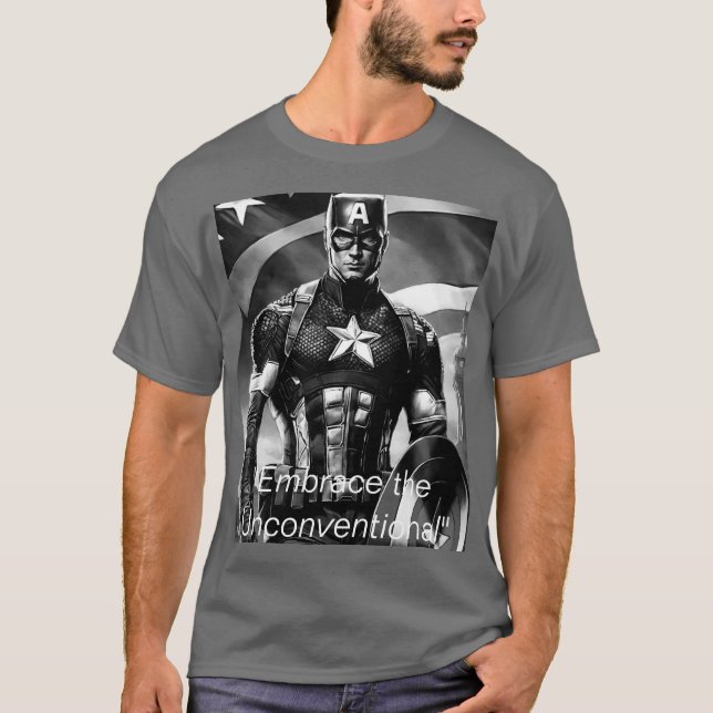 Din egen Mörk T-Shirt - Snyggt, bekväm (Framsida)