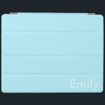 Din egen Namn eller Ord | Mjuk Himlar Blue iPad Skydd<br><div class="desc">Din egen namn eller ord anpassningsbar tryckte.</div>