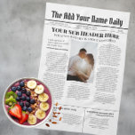 Din egen nyhetsartikel för Front Page-Personlig Kökshandduk<br><div class="desc">Din egen Front Page News Story Photo Personlig ...  anpassningsbarnas tryckta nyhetshandduk för novelty från Ricaso - lägg till din egen artikeltext eller lämna som den är Om du lägger till dina egna stycken,  håll dig inom det område som är tilldelat varje avsnitt</div>