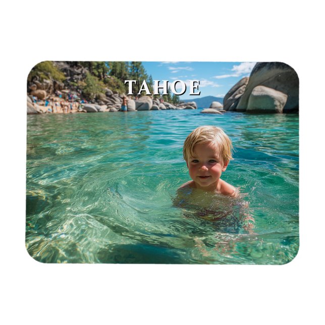 Din egen personliga resebild magnet (Horisontell)