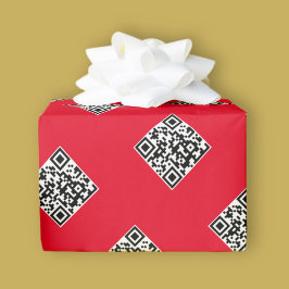 Din egen QR-kod | Enkelt upprepat mönster Presentpapper