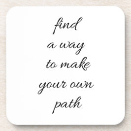 Din egen Väg-hårdplast Underlägg