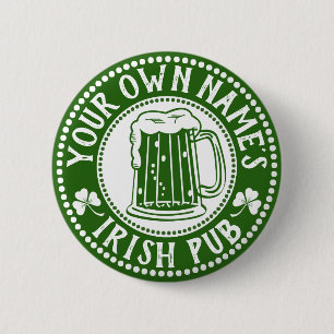 DIN egna kända irländska roliga st patrick's day Knapp