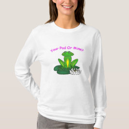 Din eller Min - Dam Vit Långärmad T Shirt