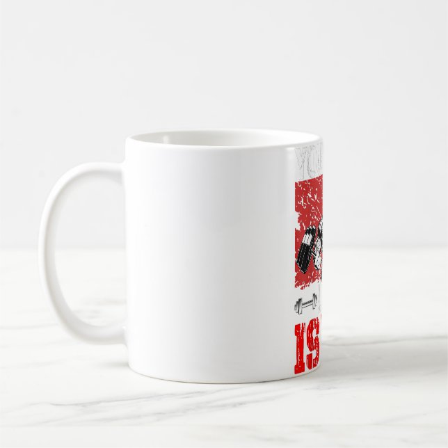 Din enda gräns är din fantastiska gym och Fitness  Kaffemugg (Vänster)