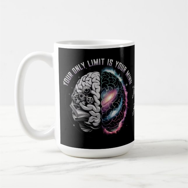 Din enda gräns är ditt sinne: Motiverad offert t Kaffemugg (Vänster)