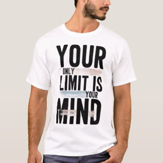 Din Enda Gräns Är Ditt Sinnes Grafiska T-Shirt