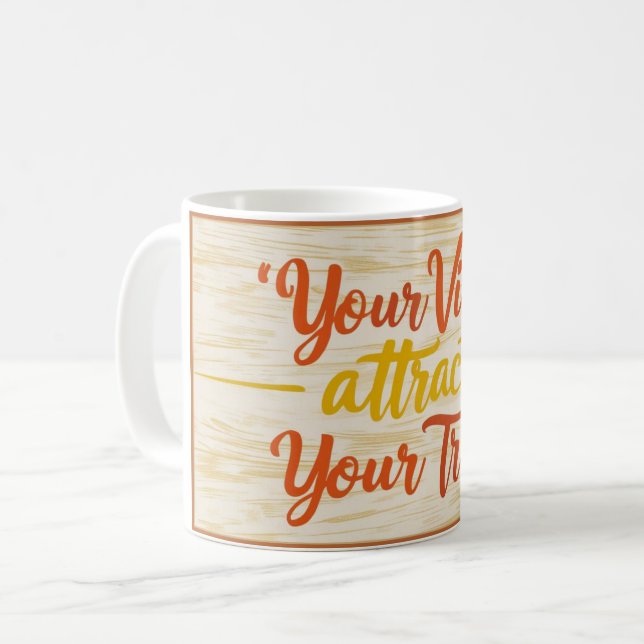 Din Energi Drar Till Sig Din Krets 4 Kaffemugg (Framsida vänster)