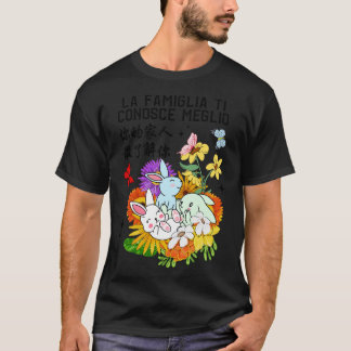 Din familj känner dig bäst Kawaii Rabbit 4 T Shirt