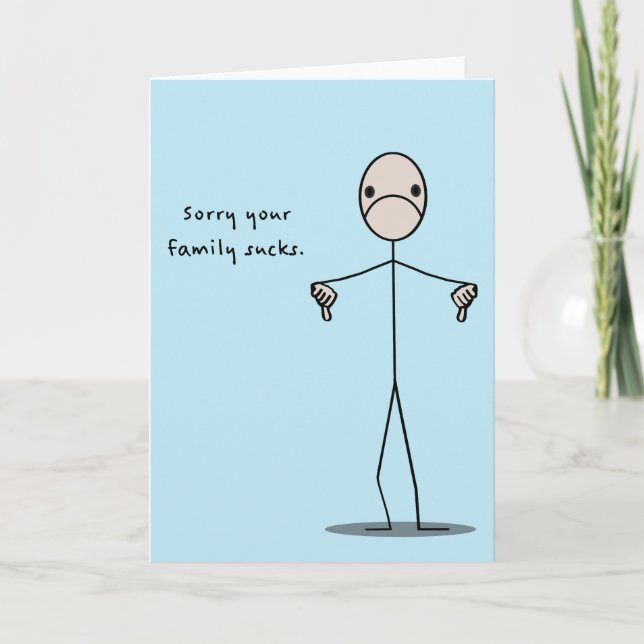 Din familj suger kort (Framsida)