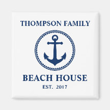 Din familjefäck Namn Beach House Sea Anchor White 