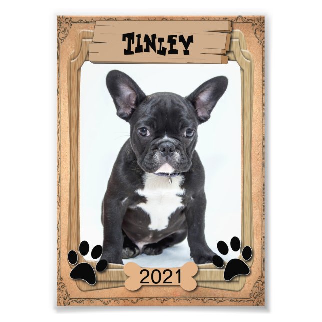 Din familjepet - dekorativ fotomall fototryck (Framsidan)