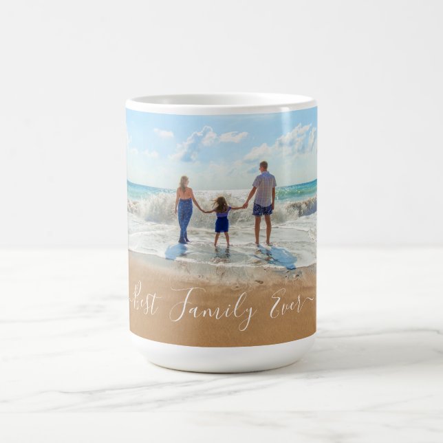 Din familjs fotokaffefamilj Mugg Text Best Family  (Center)