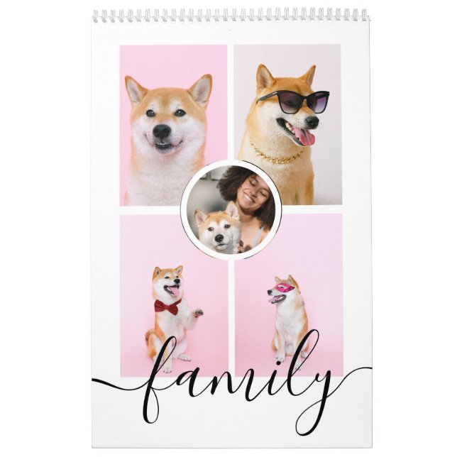 Din familjs fotomånad efter månad, Personlig Kalender (Omslag)