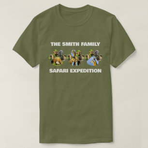 Din familjs Safari Wildlife Pawprint Trio T Shirt