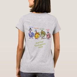 Din familjs Thanksgiving (2) Guld Turkey T shirt