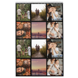 Din Family Anpassningsbar Photo Calendar Black 202 Kalender