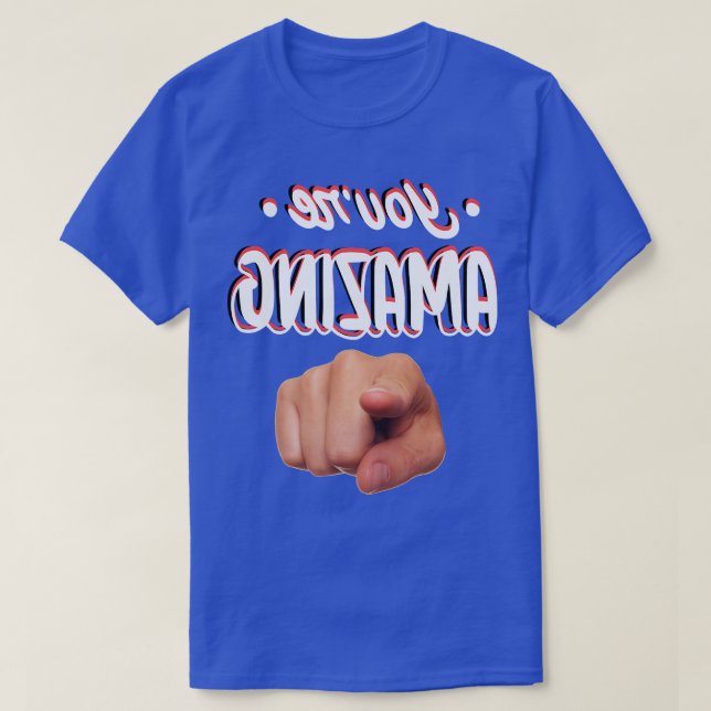 DIN FANTASTISK OMVÄND T SHIRT (Design framsida)