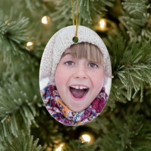 Din fantastiska jul Jultomten Kostym Ditt foto Julgransprydnad Keramik