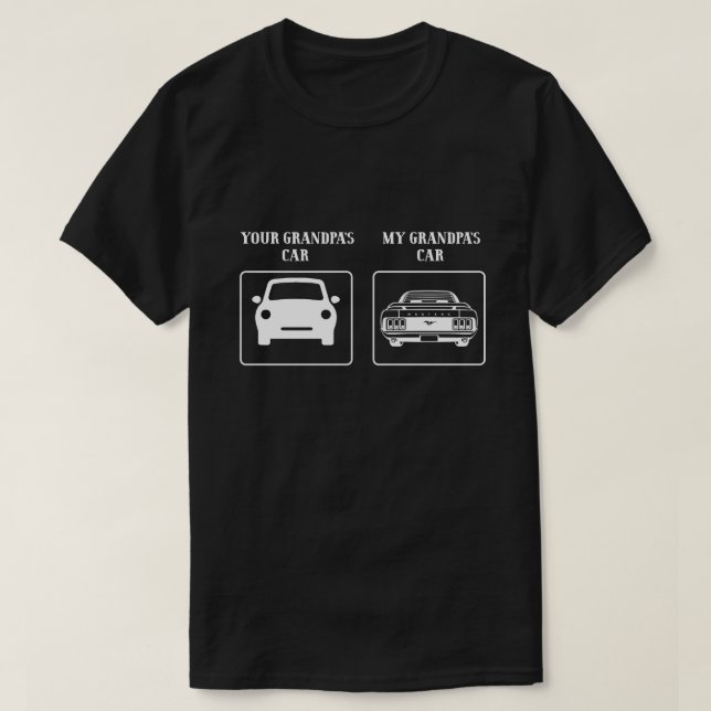 Din farfarpbil min farfarpbil t shirt (Design framsida)
