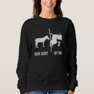 Din Faster Min Faster Enhörning Cool Aunty Auntie T Shirt