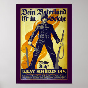 Din Fatherland är i fara (gränsen) Poster