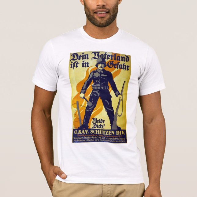 Din Fatherland är i fara Tee (Framsida)