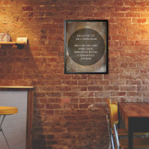 Din favoritcitat Brown & White Grunge