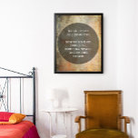 Din favoritcitat över Rust och brunt Grunge Poster<br><div class="desc">Bakgrunden är täckt med en repad, plågad, grumlig grafik av vintage i skuggor av brunt rost orange. Du är välkommen att ersätta min biet för digital konst med din egen, eller till och med med ett foto du kärlek! Med en stor halvgenomskinlig svart cirkel kan du bläddra i texten medan...</div>