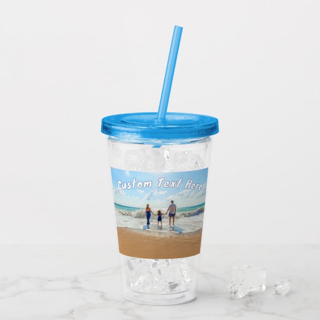 Din favoritfotoakryliska Anpassningsbar Take Away Mugg (Baksida Ice)