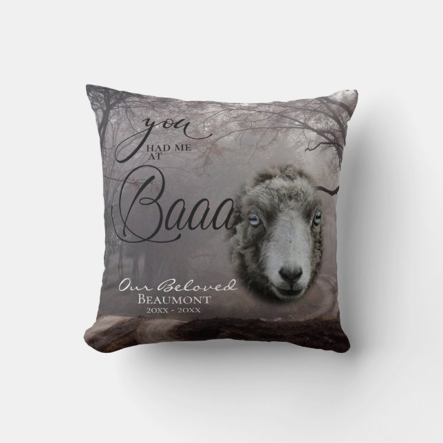 Din fjällfotosympati du hade mig på Baaa Kudde (Framsida)